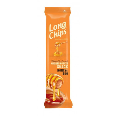 Чіпси "Long Chips" мед-барбекю, 75 г, Латвія