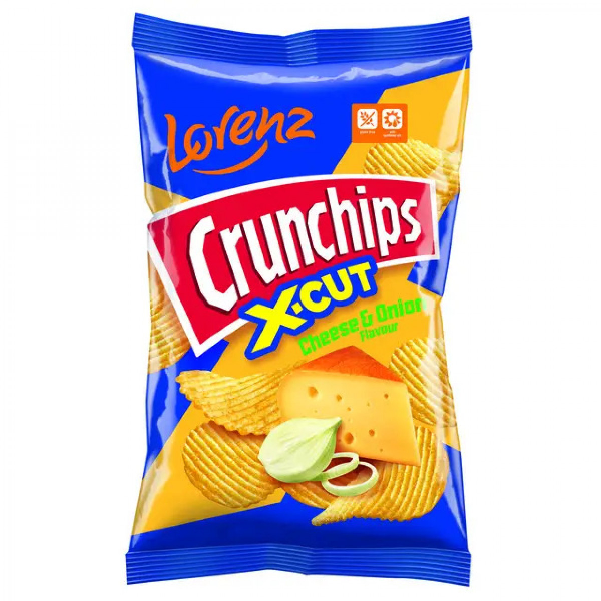 Чіпси "Lorenz""Crunchips" X-Cut сіль150г, Німеччина