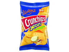 Чіпси "Lorenz""Crunchips" X-Cut сіль150г