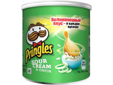 Чіпси "Pringles" Sourcream & Onion, сметана та цибуля, 40г