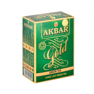 Чай "Akbar" Green tea(крупнолистовий),100 г, Шрі-Ланка