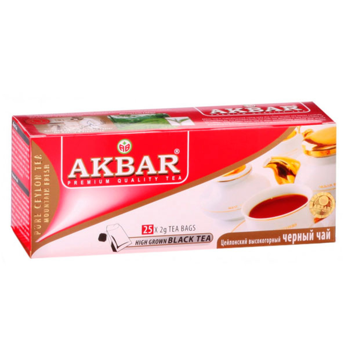 Чай "Akbar"Пакетований 25x2 г, Шрі-Ланка