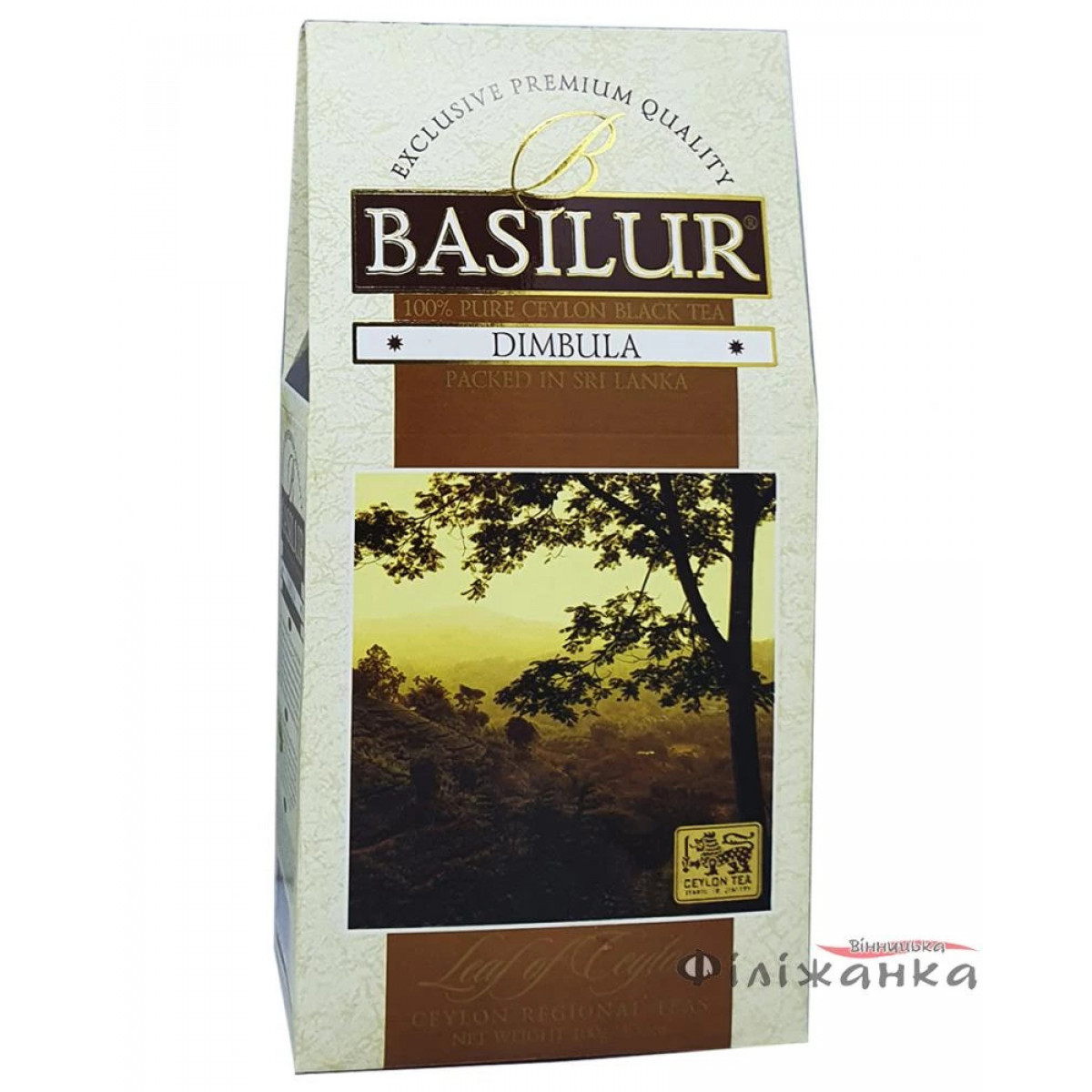Чай "Basilur"чорний, Лист Цейлону "Дімбула"100г, Шрі-Ланка