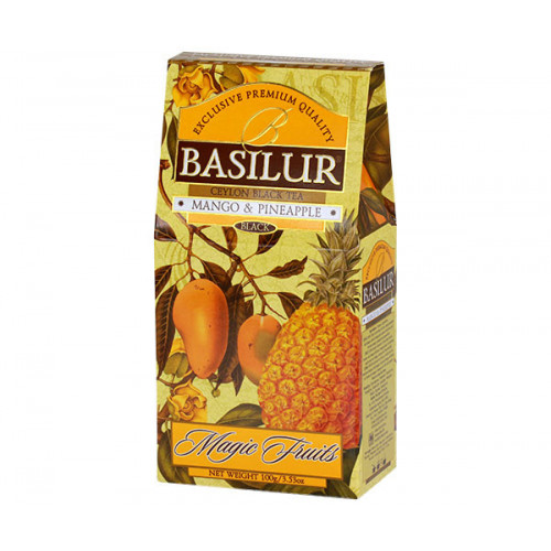 Чай "Basilur"чорний, Магічні фрукти"Манго та ананас"100г