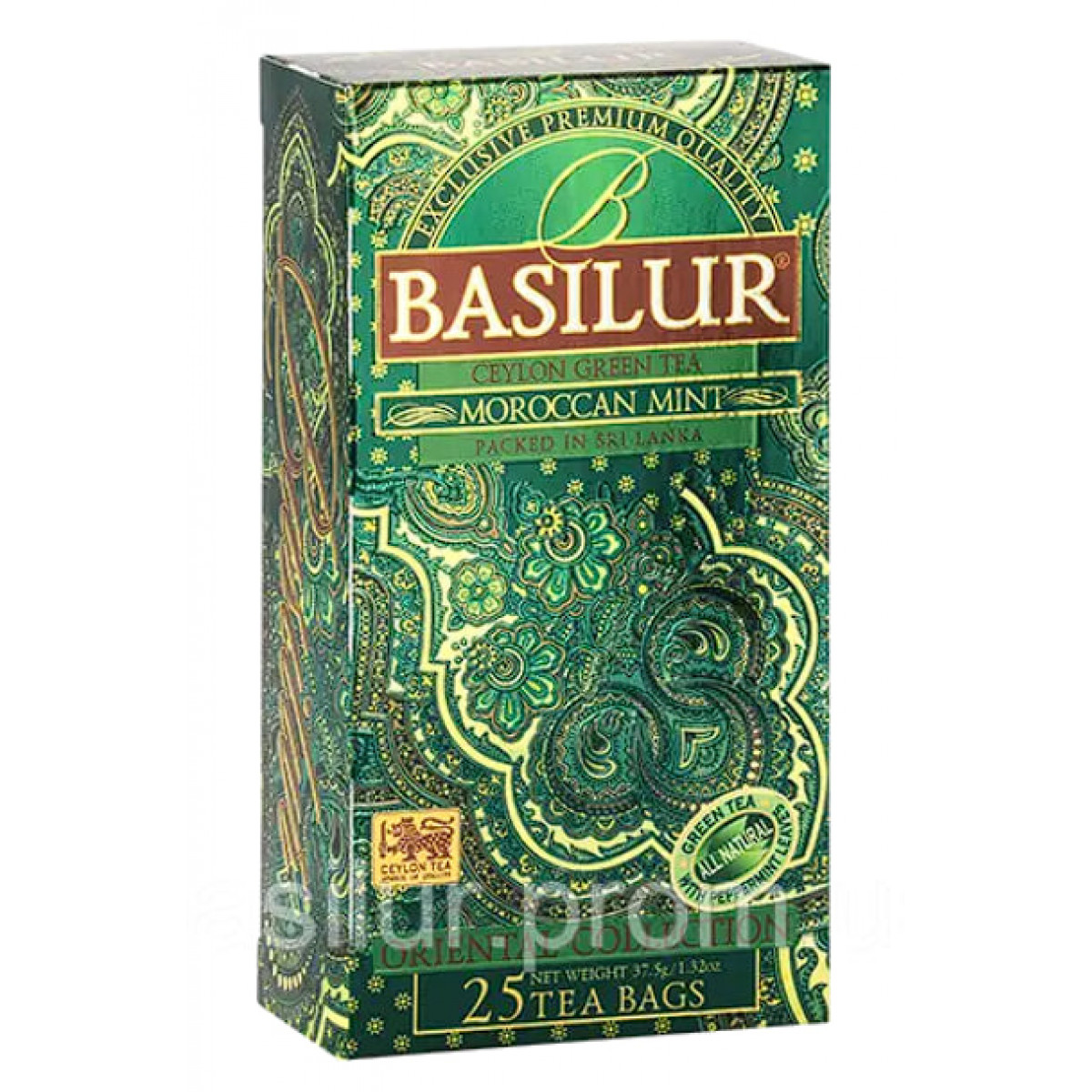 Чай "Basilur" Східна колекція "Марокканська м'ята" 25шт*2г, Шрі-Ланка