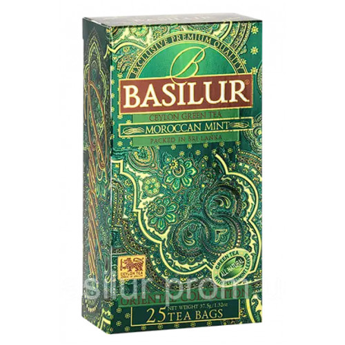 Чай "Basilur" Східна колекція "Марокканська м'ята" 25шт*2г