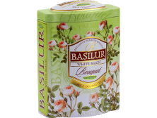 Чай "Basilur" зелений "Біле чарівництво" ЖБ 100г