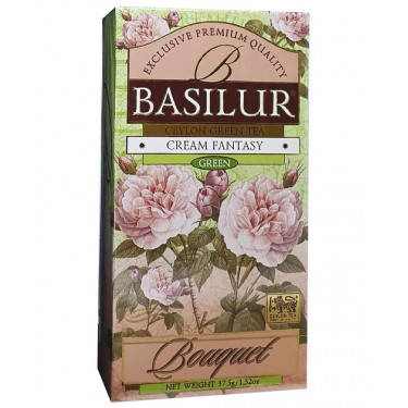 Чай "Basilur"зелений, Букет "Кремова фантазія"25шт*1,5г, Шрі-Ланка