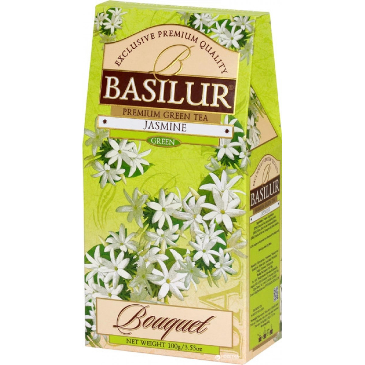 Чай "Basilur"зелений, Букет "Жасмин"100г, Шрі-Ланка