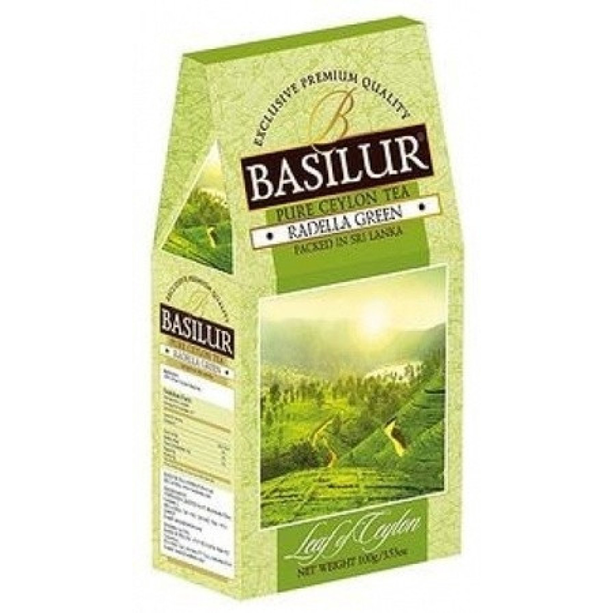 Чай "Basilur"зелений, Лист Цейлону "Раделла"100г, Шрі-Ланка