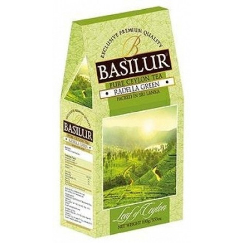Чай "Basilur"зелений, Лист Цейлону "Раделла"100г
