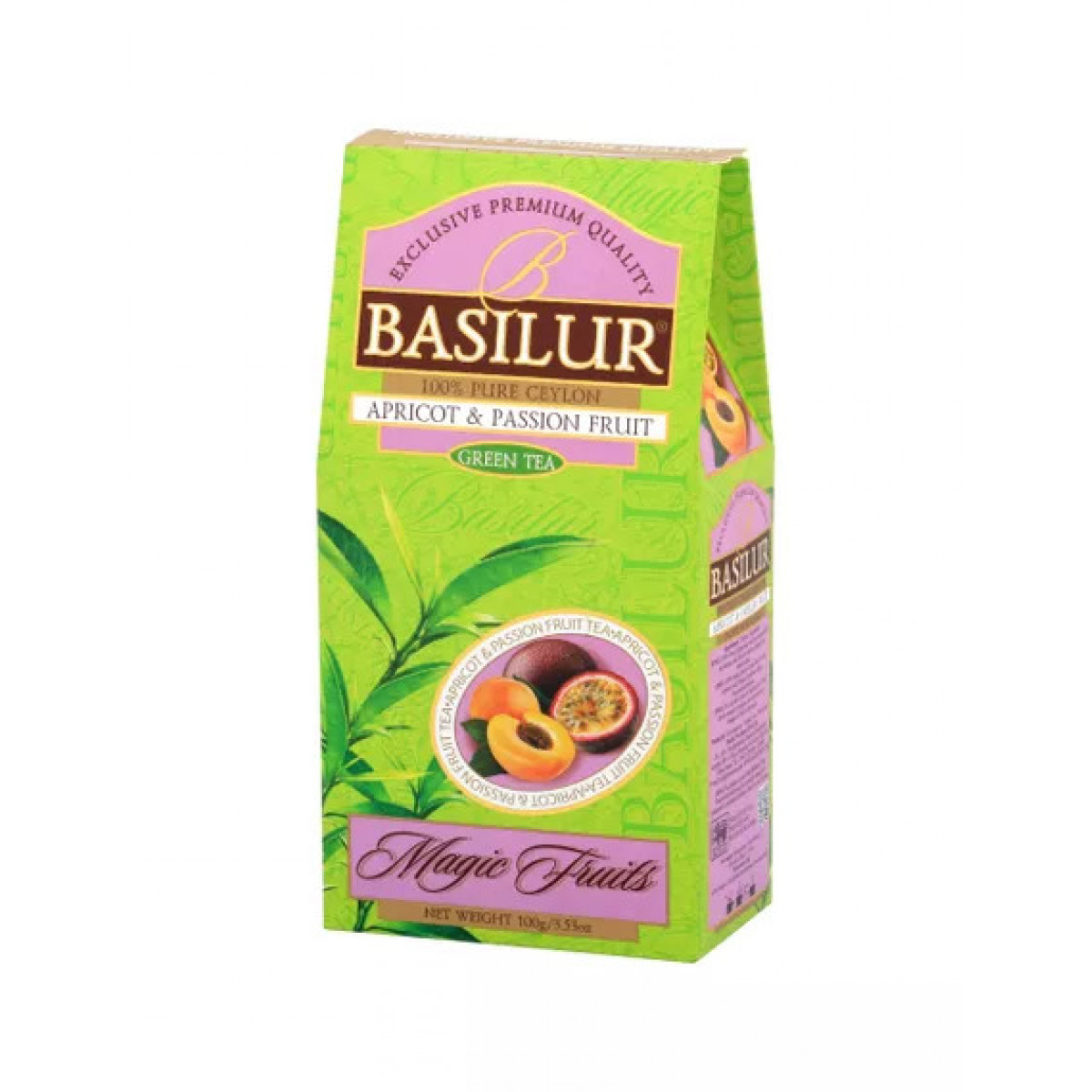 Чай "Basilur" Зелений Магічні фрукти "Абрикос та Маракуя", 100г, Шрі-Ланка
