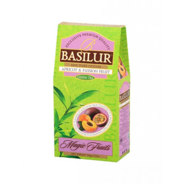 Чай "Basilur" Зелений Магічні фрукти "Абрикос та Маракуя", 100г, Шрі-Ланка