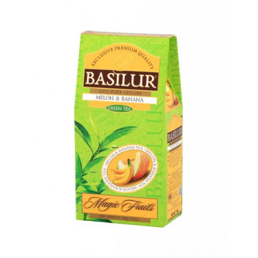 Чай "Basilur" Зелений Магічні фрукти "Диня та Банан", 100г, Шрі-Ланка
