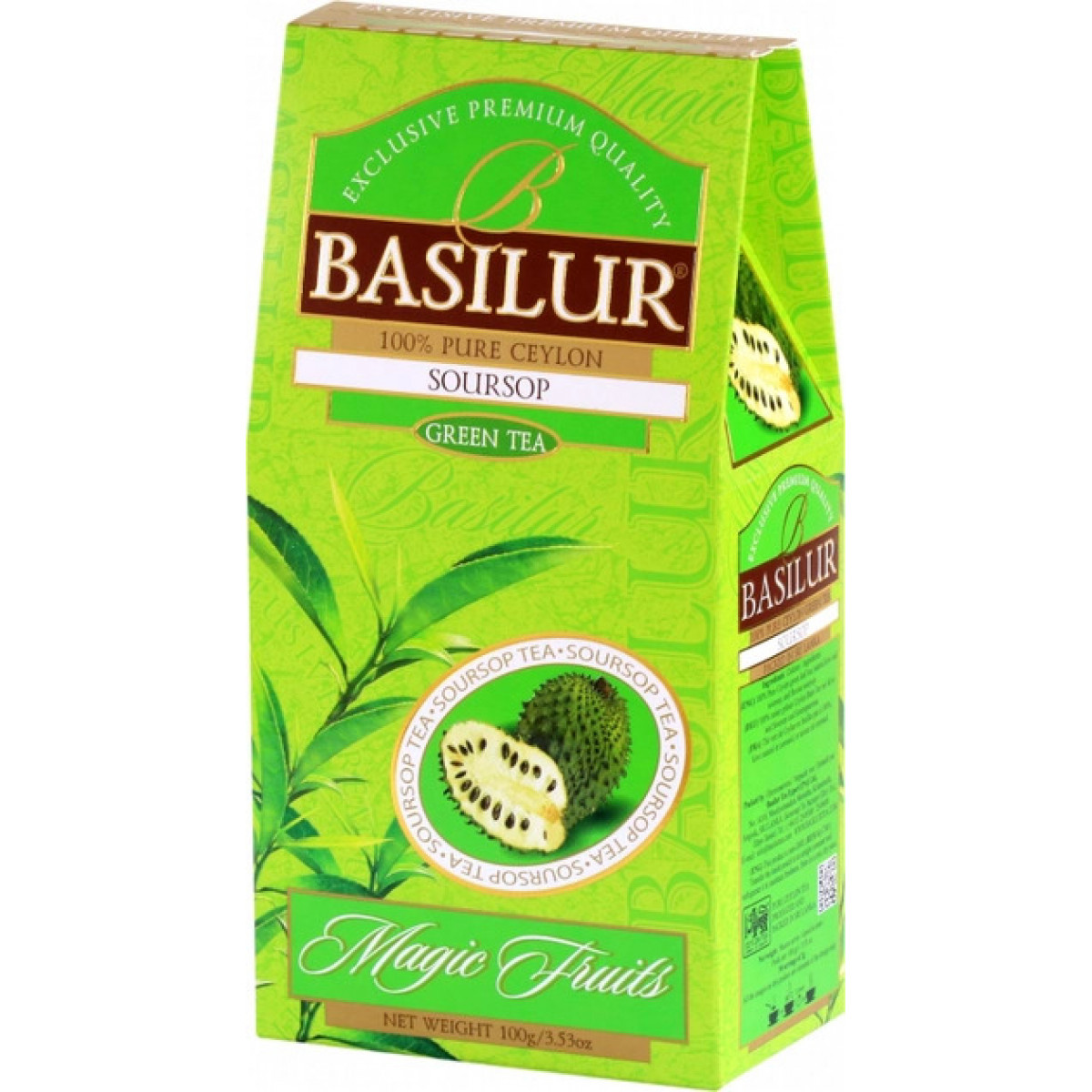 Чай "Basilur" Зелений Магічні фрукти "Саусеп", 100г, Шрі-Ланка