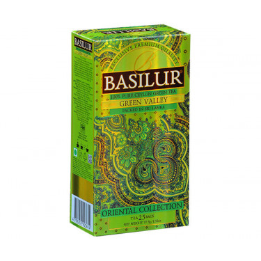 Чай "Basilur"зелений, Східна колекція"Зелена долина"25шт*1,5г, Шрі-Ланка