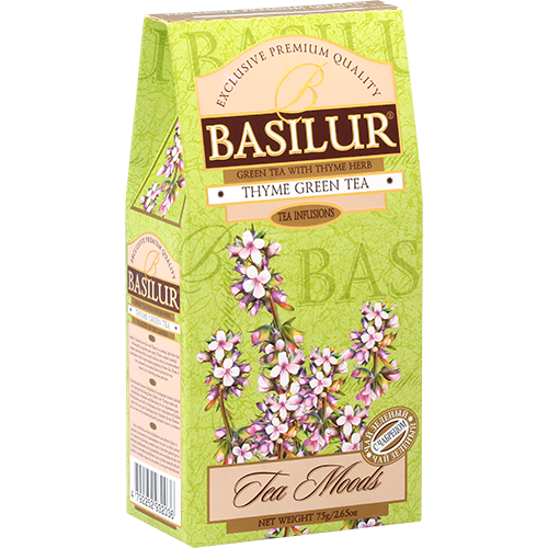 Чай "Basilur"зелений, Трав'яні настої"Чебрець"75г