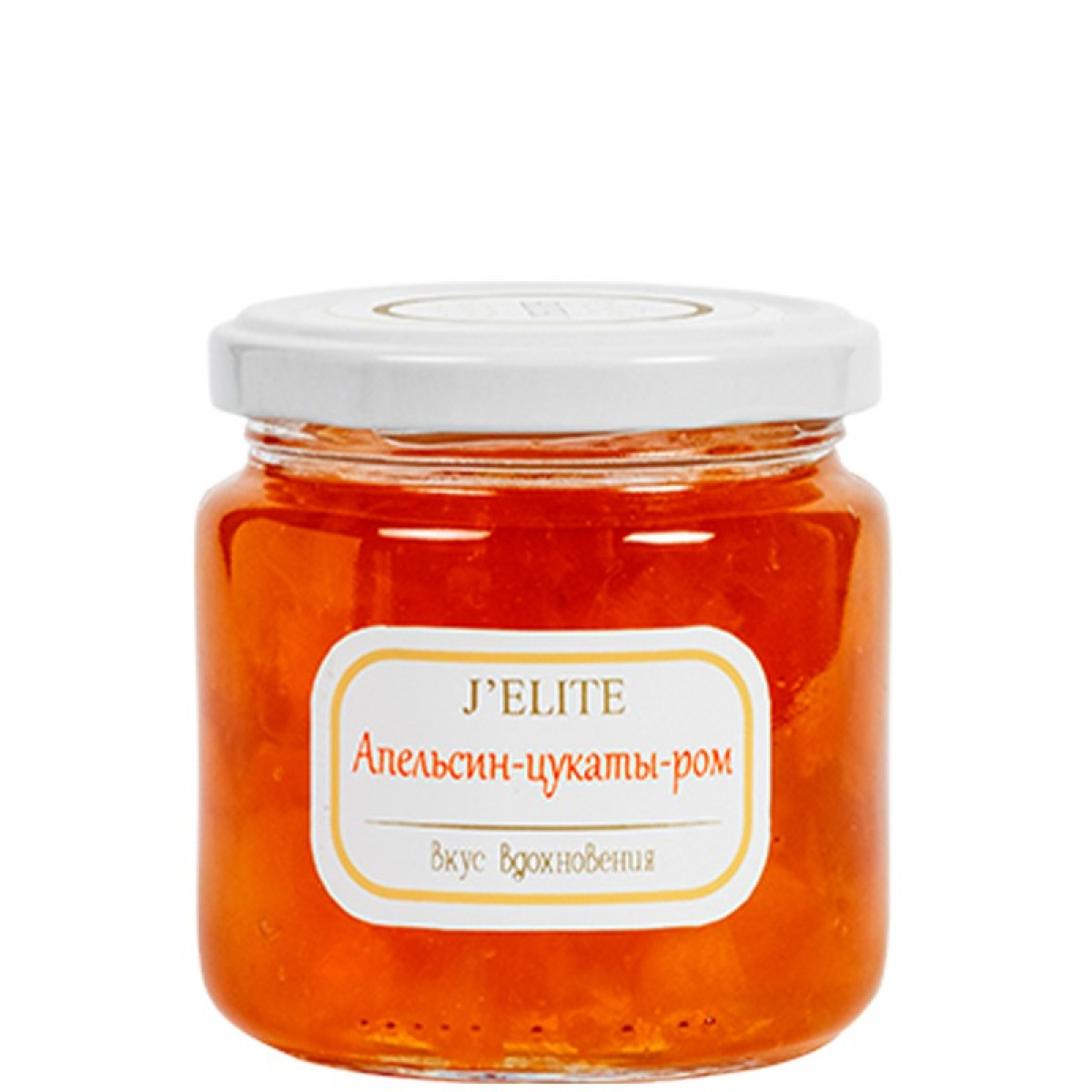 Джем "J'elite" Апельсин-цукати-ром, 220г, Україна