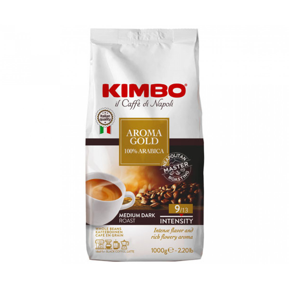 Кава "Kimbo" Aroma Gold, 1кг, Італія