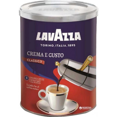 Кава "Lavazza" Crema E Gusto classico ЖБ, 250г
