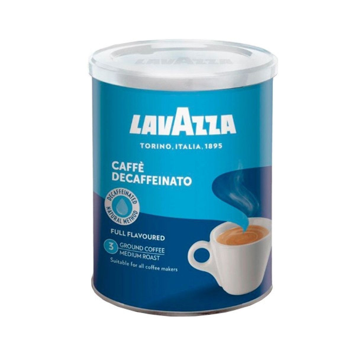 Кава "Lavazza" decaffeinato ЖБ, 250 г, Італія