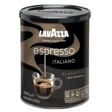 Кава "Lavazza" Espresso Italiano ЖБ, 250 г, Італія