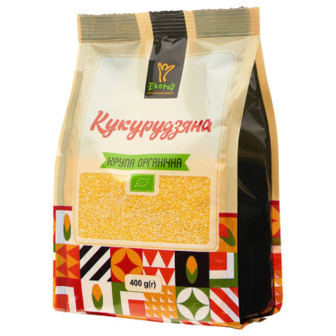 Кукурузна крупа "Екород" органічна, 400г, Україна