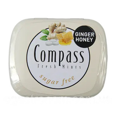 Льодяники "Compass" Ginger Honey, 14 г, Німеччина