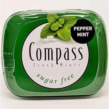 Льодяники "Compass" Pepper Mint, 14 г, Німеччина