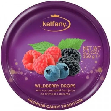 Льодяники "Kalfany" Wildberry Candies, 150г, Німеччина