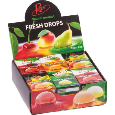 Льодяники "Roks" Fresh Drops mix 30г, Україна