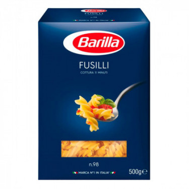 Макарони "Barilla" 98 Fusilli спіраль, 500г, Італія