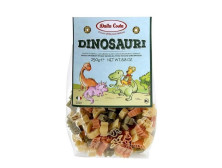Макарони "DALLA COSTA" Dinosauri з томатом і шпинатом, 250г, Італія