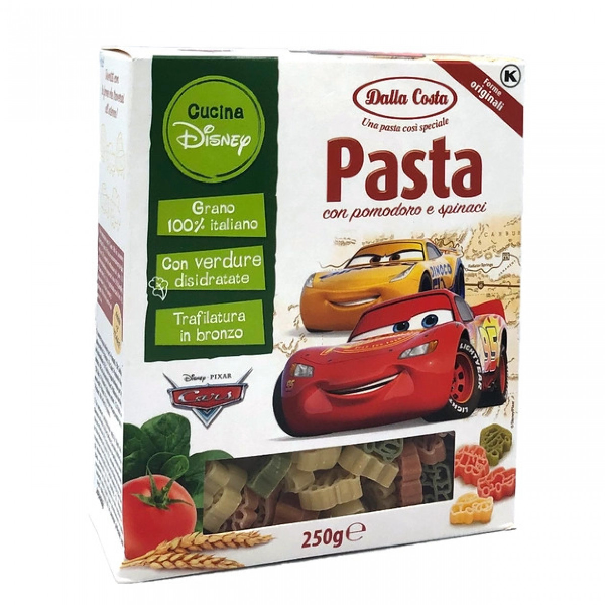 Макарони "DALLA COSTA" Disney Cars, 250г, Італія