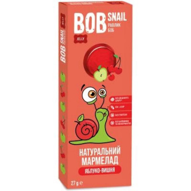 Мармелад "Bob Snail" Яблуко-Вишня, 27г, Україна