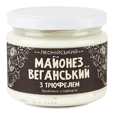 Майонез "Леонійський" Трюфельний Веганський, 250г, Україна