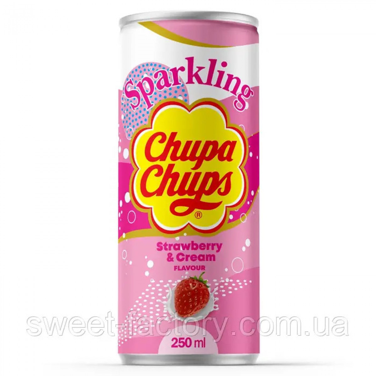 Напій "Chupa Chups" Strawberry&Cream, 0.25л, Іспанія