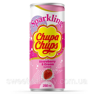Напій "Chupa Chups" Strawberry&Cream, 0.25л, Іспанія