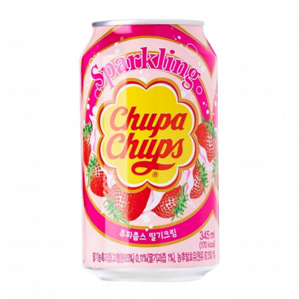 Напій "Chupa Chups" Strawberry Cream Flavour, 0.345л, Іспанія