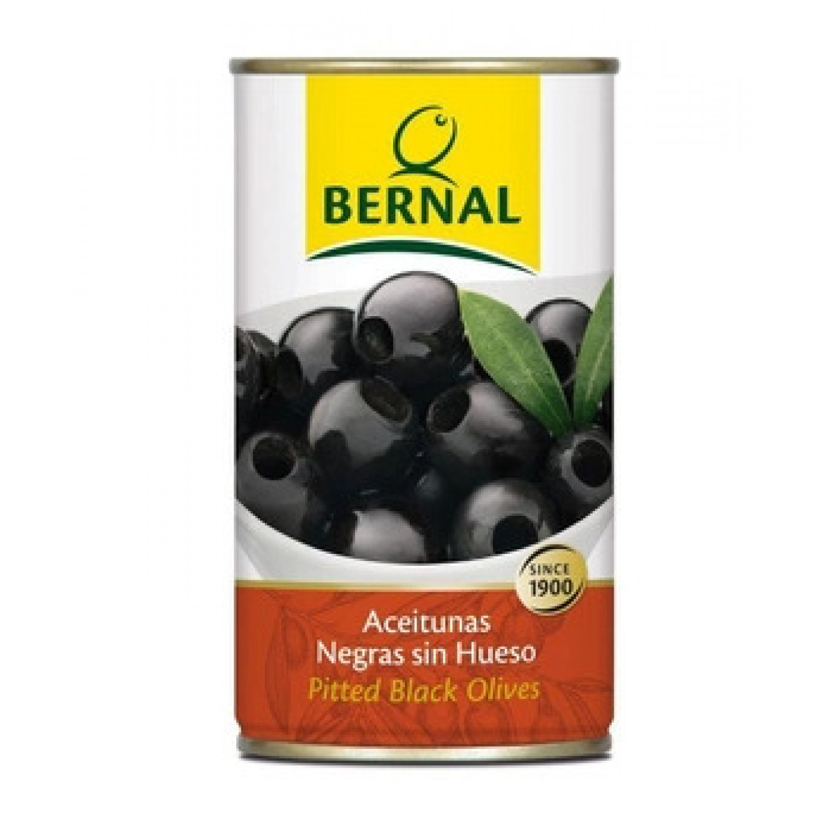 Оливки "Bernal" чорні без кістки ЖБ, 350г, Іспанія