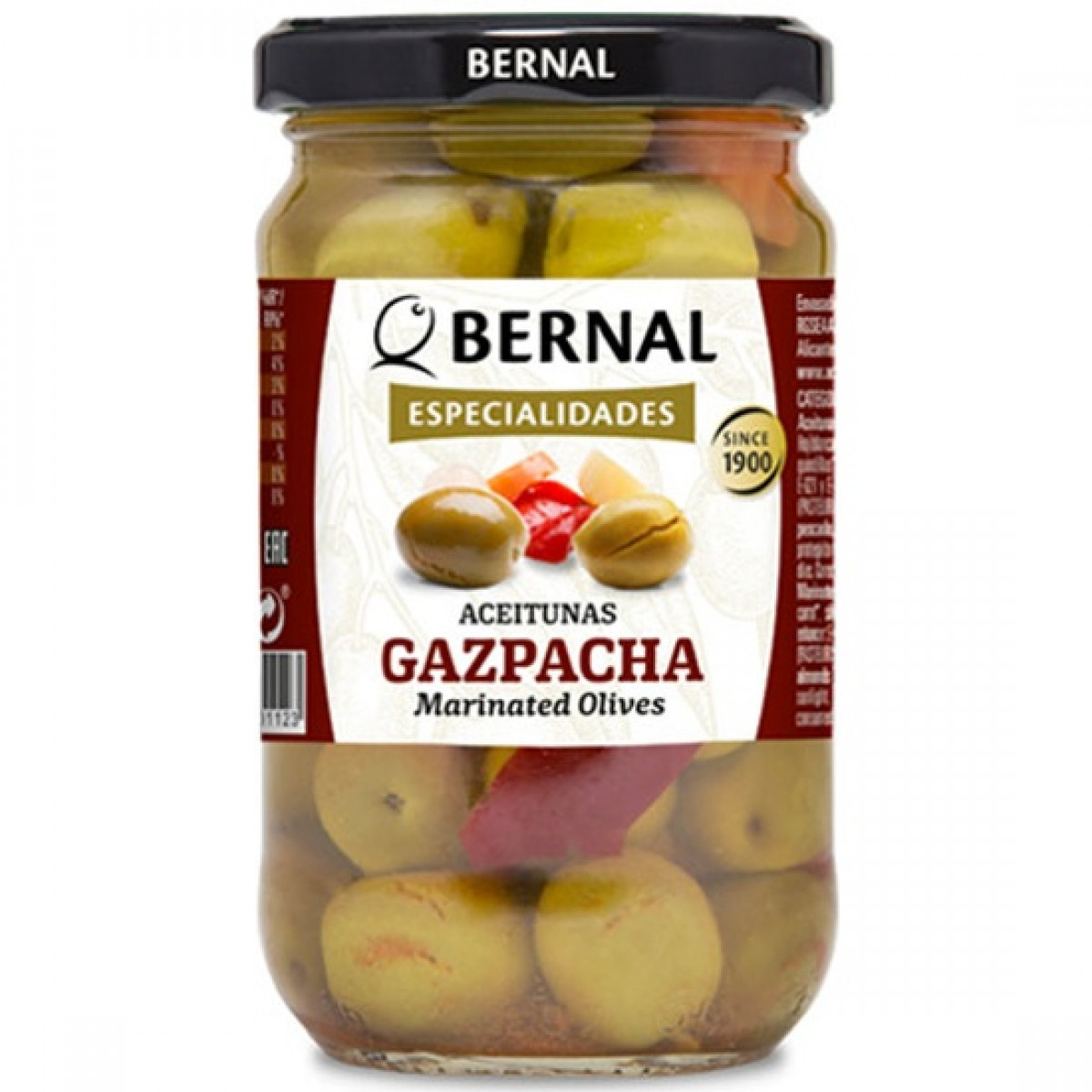 Оливки "Bernal" мариновані Gaspacha, 300г, Іспанія