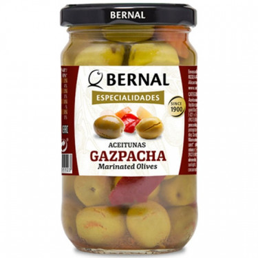 Оливки "Bernal" мариновані Gaspacha, 300г, Іспанія
