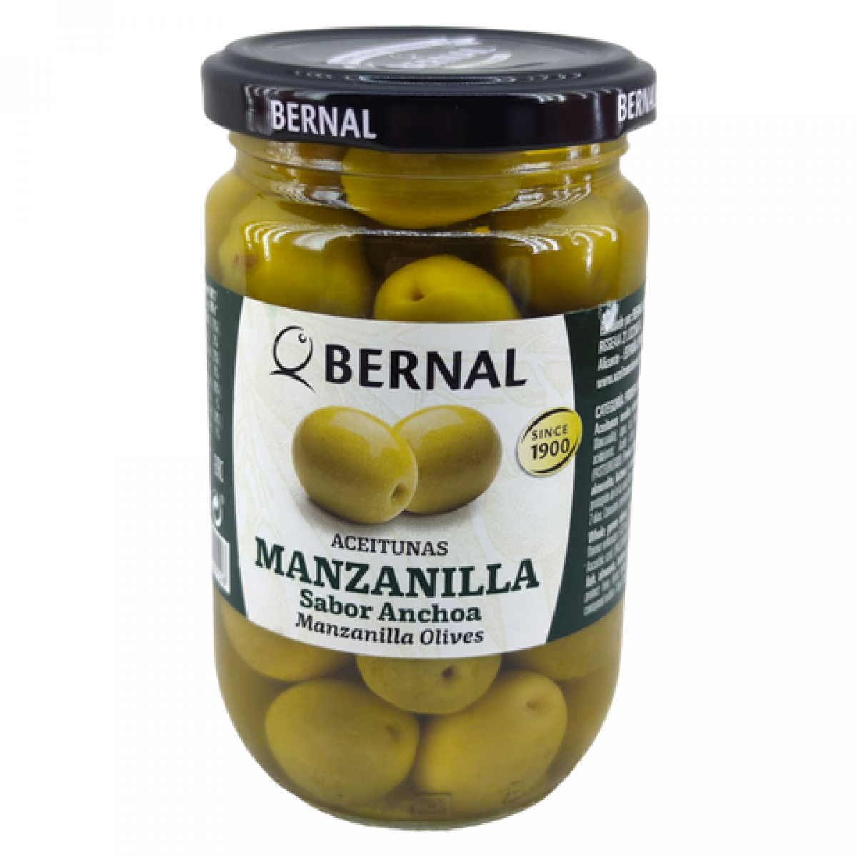 Оливки "Bernal" з кісточкою, 300г, Іспанія
