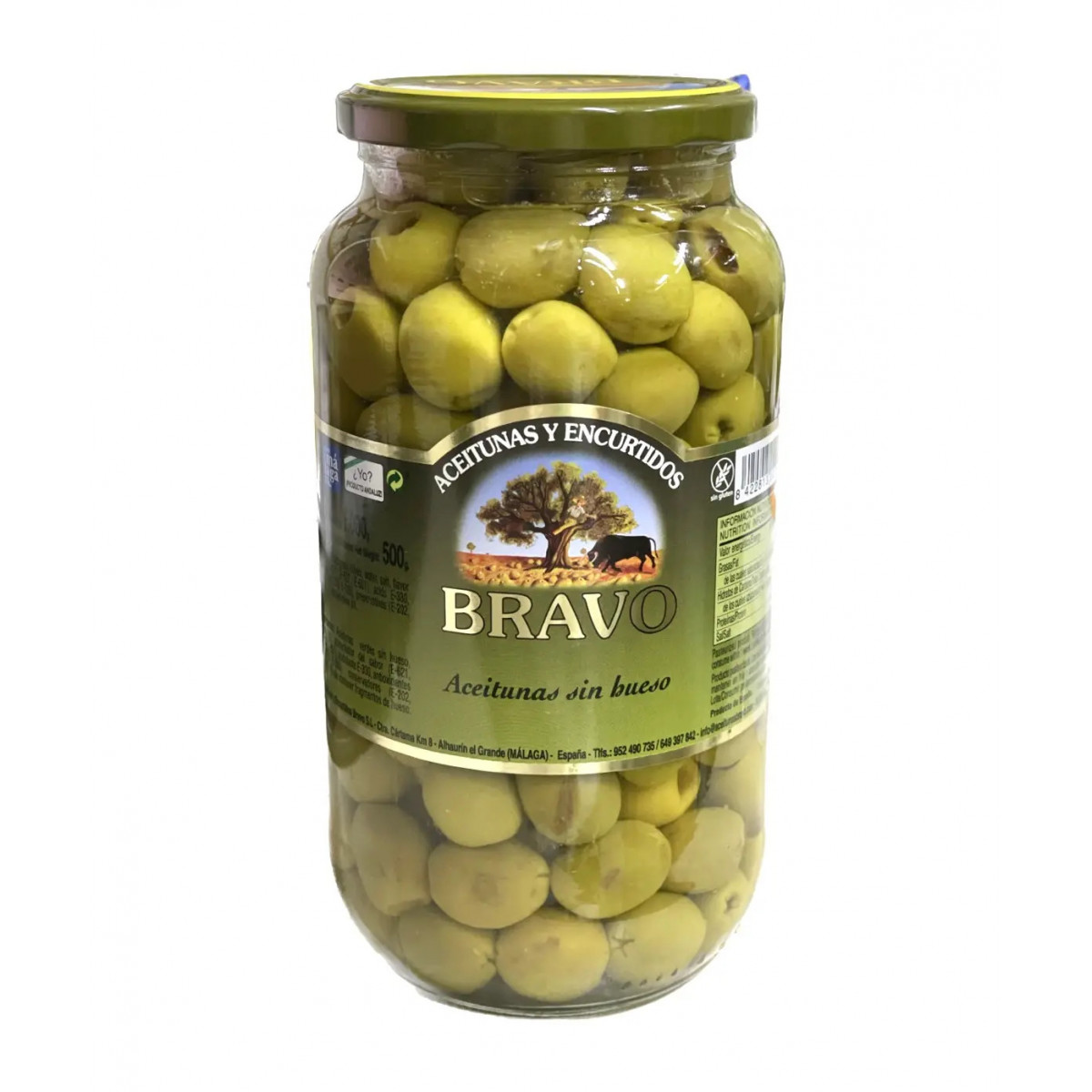 Оливки "Bravo" без кісточки, 1000г, Іспанія