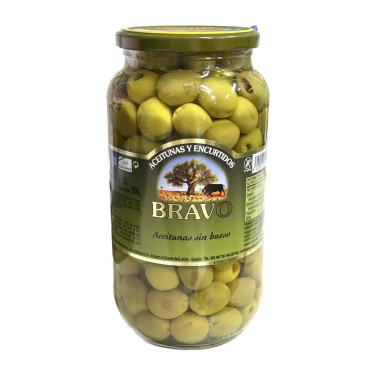 Оливки "Bravo" без кісточки, 1000г, Іспанія