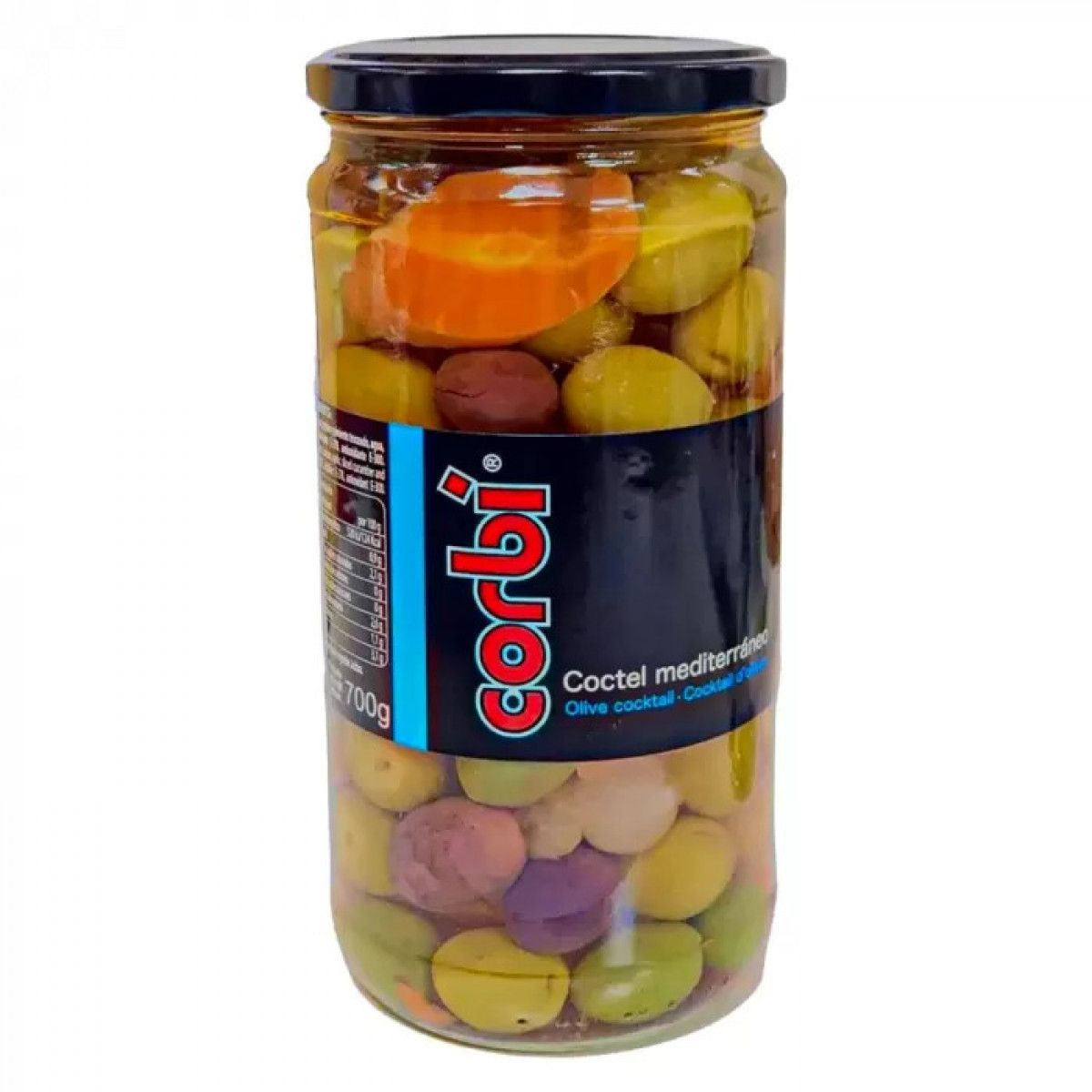 Оливки "Corbi" коктейл mediterraneo, 700г, Іспанія