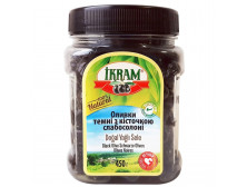 Оливки "Ikram" темні з кісточкою слобосолоні, 450г
