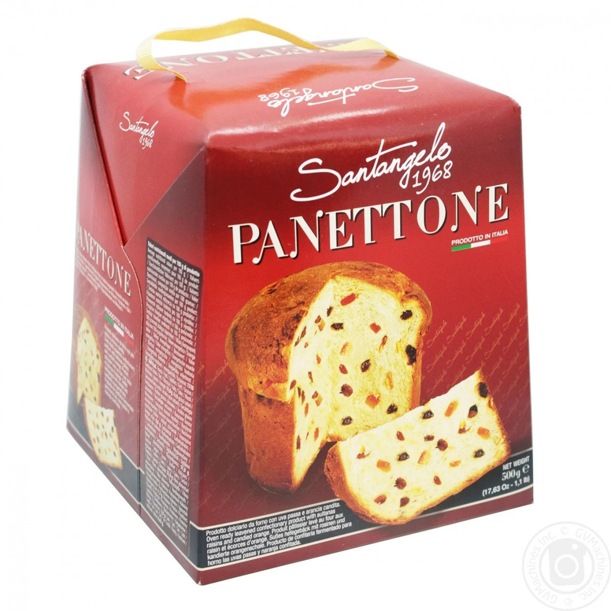 Панеттон "Santangelo" класичне, 500 г, Італія