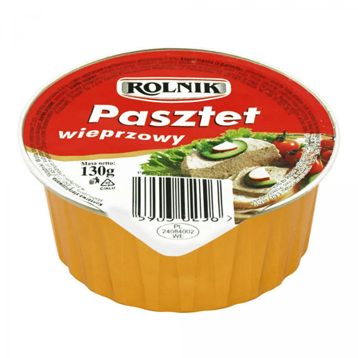 Паштет "Rolnik" свинячий , 130г, Польща
