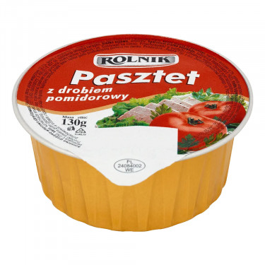 Паштет "Rolnik" з птиці та помідорів, 130г, Польща